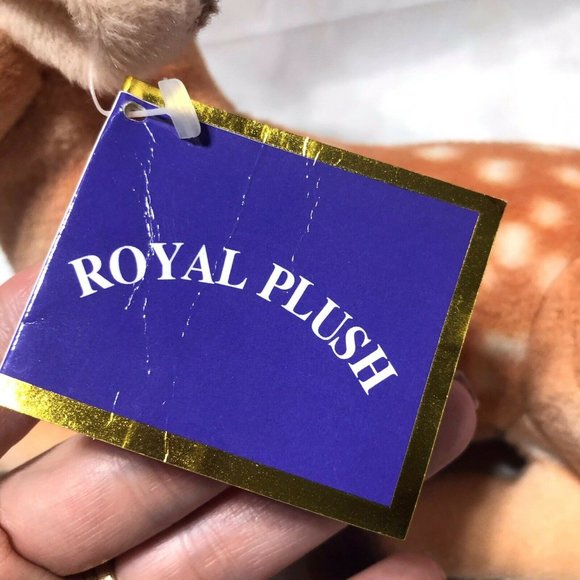 Royal Plush Deer Realistic Stuffed Animal Plush 11x8in Doe Antlers Fawn Easter - Picture 9 of 12